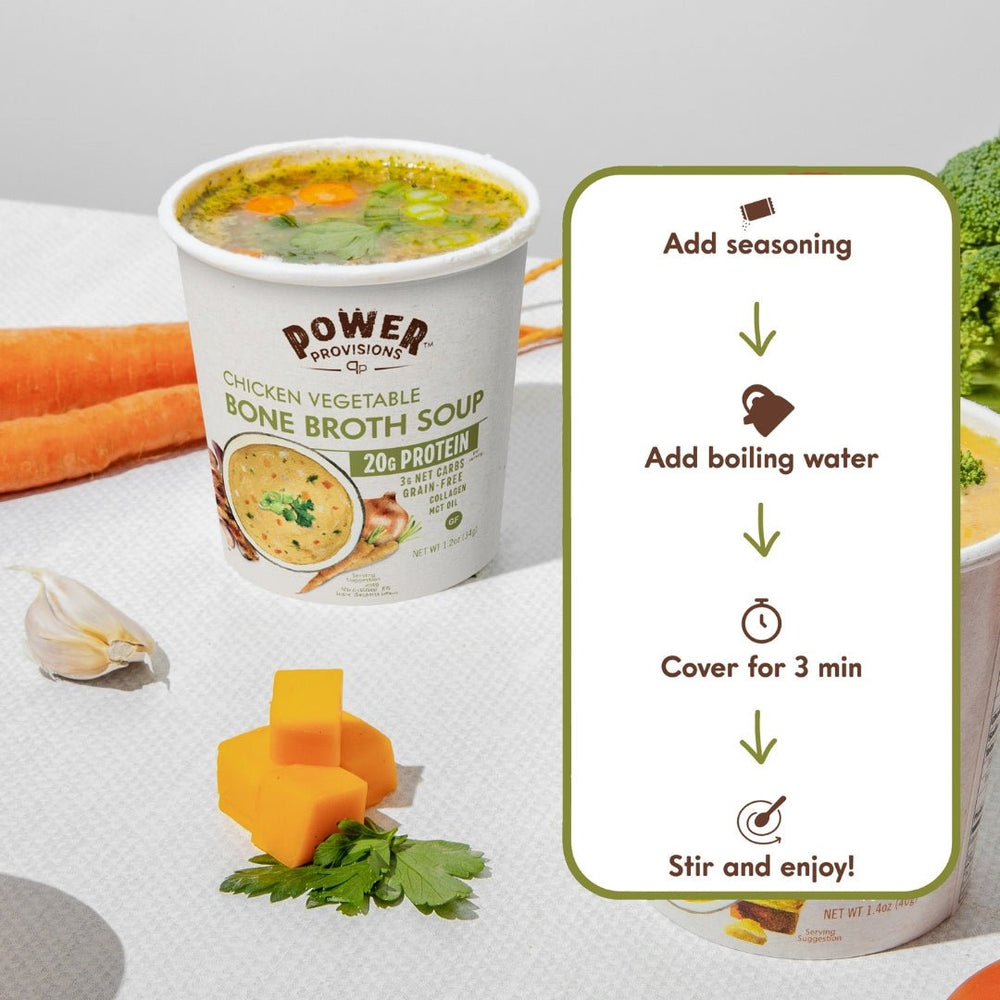 Chicken Vegetable Bone Broth Soup – Power Provisions