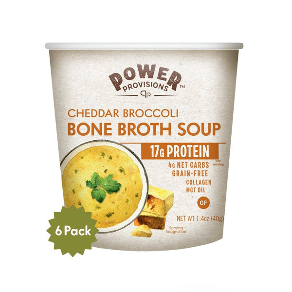 Cheddar Broccoli Bone Broth Soup