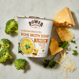 Cheddar Broccoli Bone Broth Soup