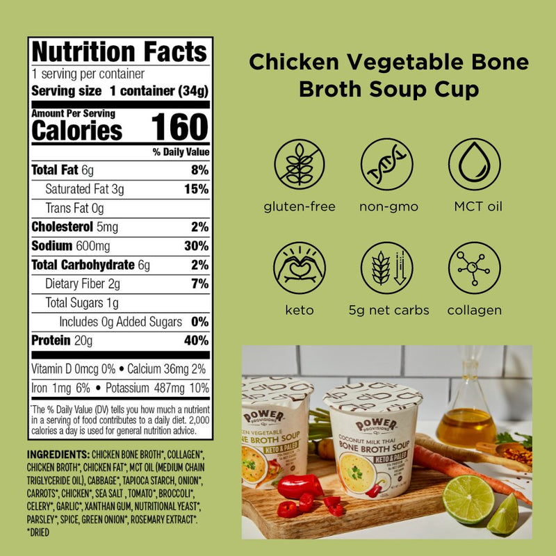Healthy Chicken Bone Broth Soup - Power Provisions